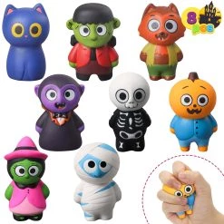 Joyin 8 Piece Set Halloween Slow Rising Squishy Figures
