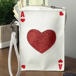 Fushengyuan Industry CO., Ace Of Hearts Costume Accessory Purse