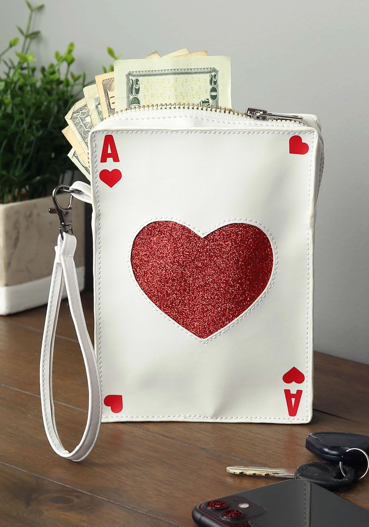 Fushengyuan Industry CO., Ace Of Hearts Costume Accessory Purse 1 Fushengyuan Industry CO., Ace Of Hearts Costume Accessory Purse