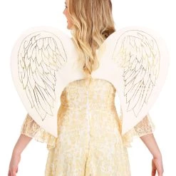 Fun Costumes Adult Gold Print Angel Wings
