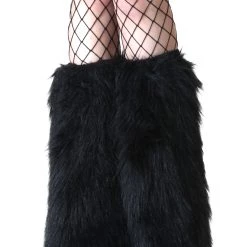 Fun Costumes Adult Black Furry Boot Covers