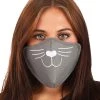 Elope Adult Gray Cat Face Mask