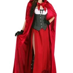 Partytime Costume & Lingerie (Yiwu) Factory Crimson Riding Cloak -Cheap Halloween Store adult crimson riding cloak alt 2