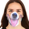 Elope Adult's Dog With Tongue Sublimated Face Mask