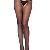 Leg Avenue Fishnet Crotchless Pantyhose For Adults