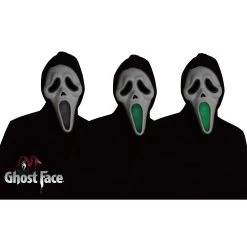 Fun World Light Up Fade Mouth Ghost Face Costume For Adults -Cheap Halloween Store adult light up fade mouth ghost face alt 2
