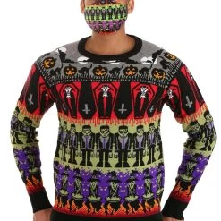 Guangzhou Fashion Travelling Goods Co. Ltd Monsters Sublimated Face Mask For Adults -Cheap Halloween Store adult monsters sublimated face mask alt 4