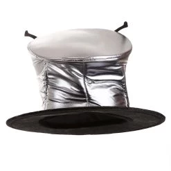 Elope Silver Ovo Top Hat For Adults -Cheap Halloween Store adult ovo top hat alt 4