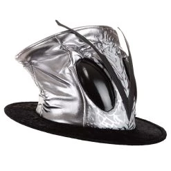 Elope Silver Ovo Top Hat For Adults -Cheap Halloween Store adult ovo top hat alt 5