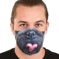 Elope Adult Pug Sublimated Face Mask