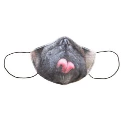 Elope Adult Pug Sublimated Face Mask -Cheap Halloween Store adult pug sublimated face mask alt 2