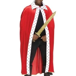 Fun World Red King Cape And Crown Adult Set