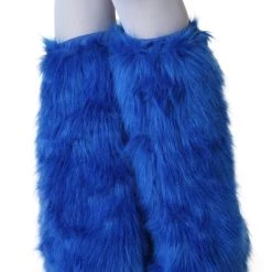Fun Costumes Adult Royal Blue Furry Boot Covers