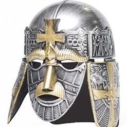 Underwraps Silver Crusader Helmet For Adults