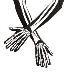 Fun World Adult Skeleton Opera Gloves