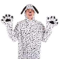 Fun Costumes Dalmatian Gloves For Adults -Cheap Halloween Store adults dalmatian gloves alt 4