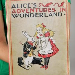 Shenzhen Daniel Bags & Cases Co. Ltd Alice In Wonderland Book Purse -Cheap Halloween Store alice in wonderland book bag alt 4
