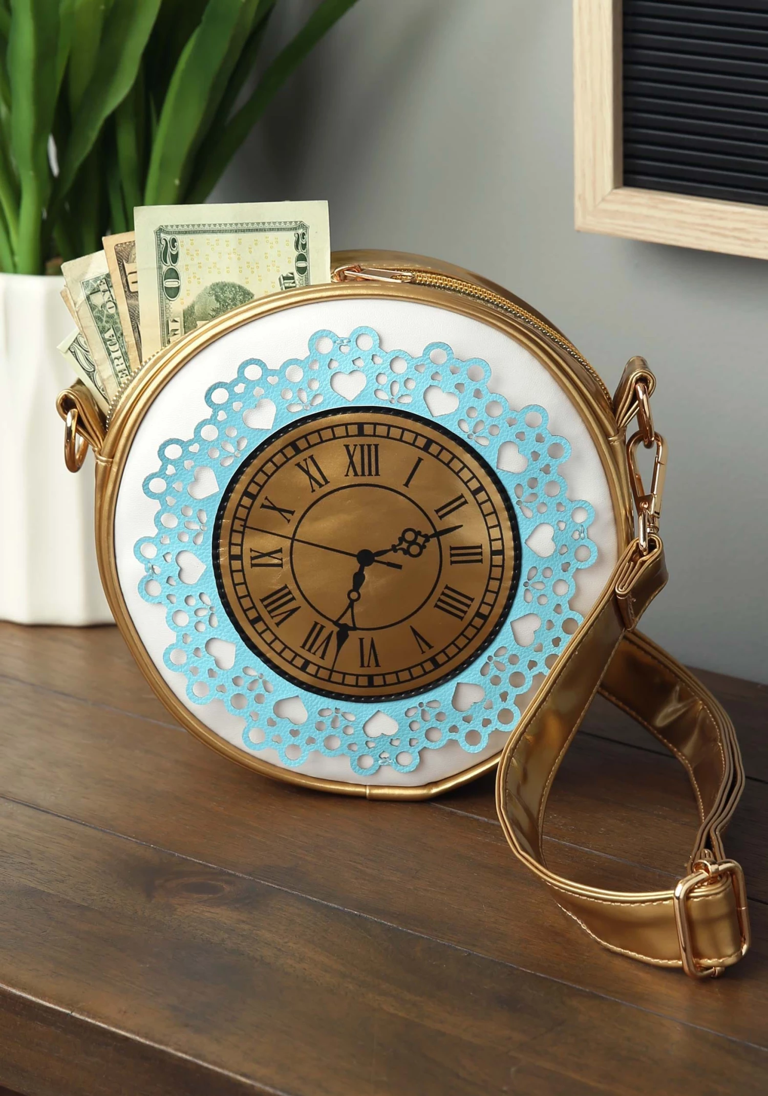 Fushengyuan Industry CO., Alice In Wonderland Costume Clock Accessory Purse 2 Fushengyuan Industry CO., Alice In Wonderland Costume Clock Accessory Purse - Image 2