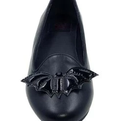 Strange Cvlt Bat Icon Ballet Flats -Cheap Halloween Store ballet bat flats alt 3