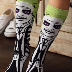 Bioworld Merchandising / Independent Sales Classic Films Beetlejuice 360 Character Crew Socks