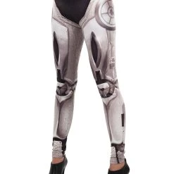 Elope Bionic Printed Leggings -Cheap Halloween Store bionic leggings one size alt 3