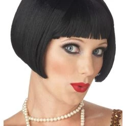 California Costume Collection Black Flirty Flapper Wig