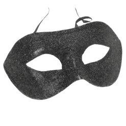 Smiffys Black Glitter Eyemask