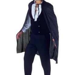 Underwraps Black High Collar Cape