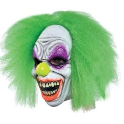 Ghoulish Productions Black Light Neon Scary Clown Mask