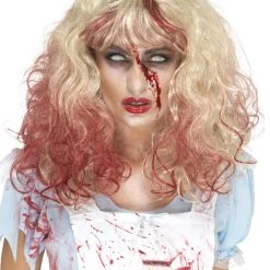 Smiffys Blonde Bloodstained Wig