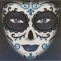 Forum Novelties, Inc Blue Glitter Day Of The Dead Tattoo