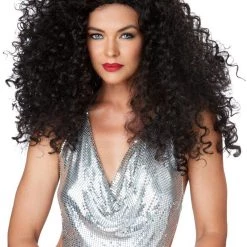 California Costume Collection Brunette Disco Diva Wig
