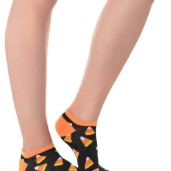 Amscan Women's Candy Corn Ankle Socks