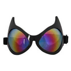 Elope Cat Eye Rainbow Goggles -Cheap Halloween Store cat eye goggles rainbow alt 1