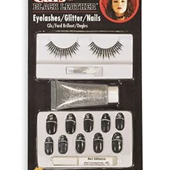 Rubies Costume Co. Inc Cat Eyelashes / Nails / Glitter Kit