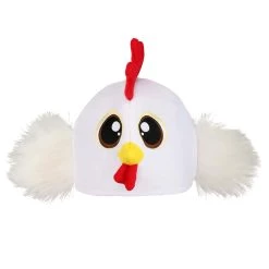 Elope Chicken Velour Hat -Cheap Halloween Store chicken plush hat alt 4