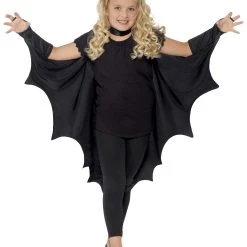 Smiffys Child Black Bat Wings