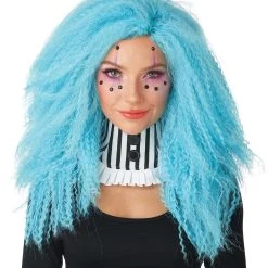 California Costume Collection Crimped 'n Kooky Blue Wig For Adults