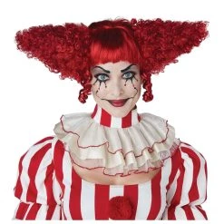 California Costume Collection Dark Red Creepy Clown Wig