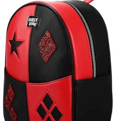 Bioworld Merchandising / Independent Sales DC Comics Suicide Squad Mini Harley Quinn Backpack -Cheap Halloween Store dc comics suicide squad harley quinn mini backpack alt 2
