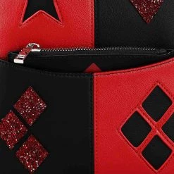 Bioworld Merchandising / Independent Sales DC Comics Suicide Squad Mini Harley Quinn Backpack -Cheap Halloween Store dc comics suicide squad harley quinn mini backpack alt 8