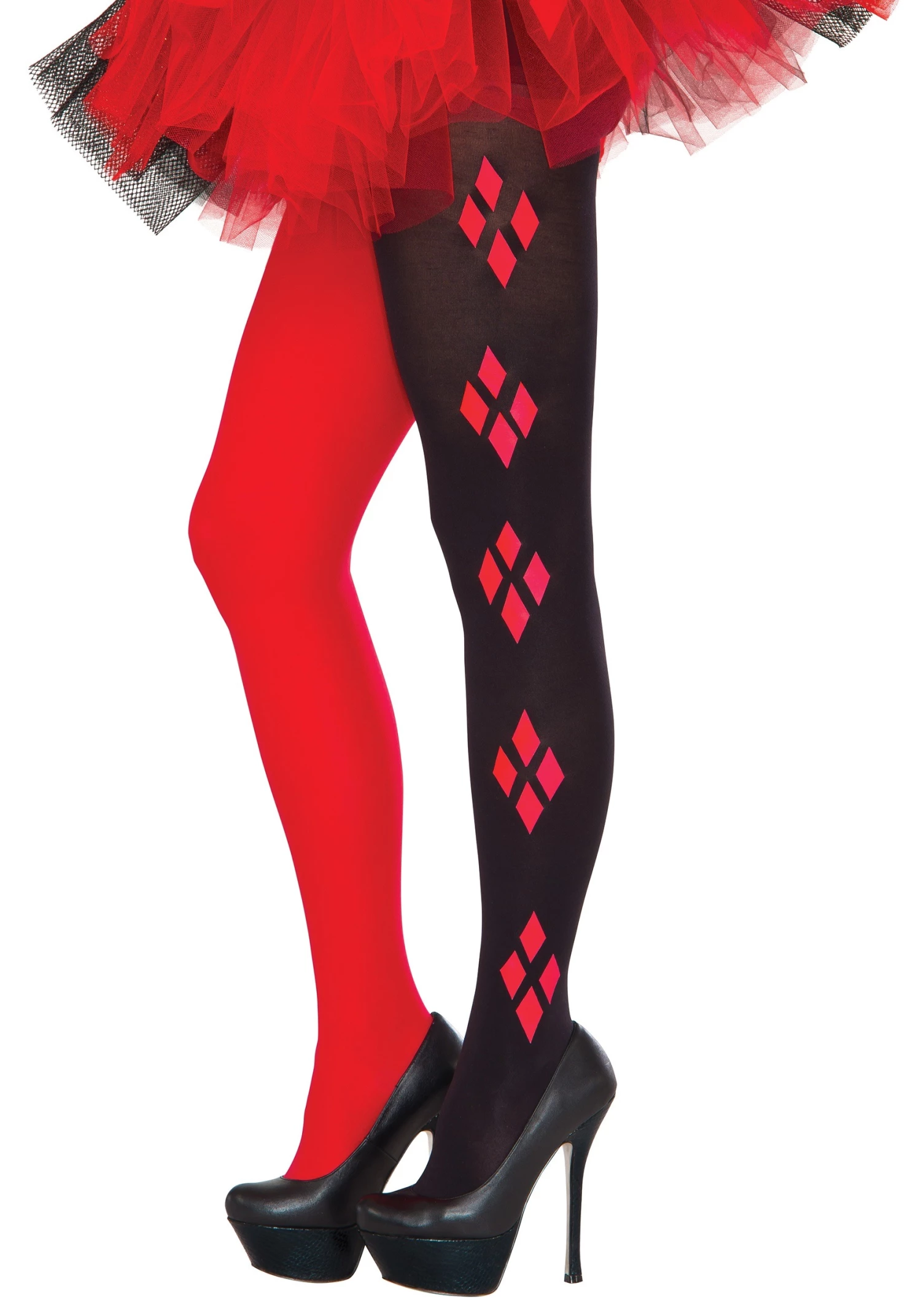 Rubies Costume Co. Inc DC Women's Harley Quinn Tights 1 Rubies Costume Co. Inc DC Women's Harley Quinn Tights