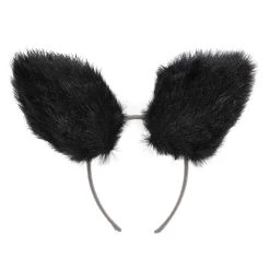 Elope Deluxe Cat Ears Headband -Cheap Halloween Store deluxe cat ears headband alt 1