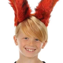 Elope Deluxe Orange Fox Ears Headband -Cheap Halloween Store deluxe fox ears headband alt 3