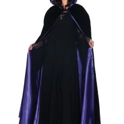 Underwraps Deluxe Velvet & Satin Hooded Cape