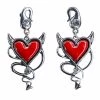 Western Fashion Devil Heart Earrings