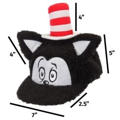 Elope Dr. Seuss Cat In The Hat Fuzzy Adult Cap -Cheap Halloween Store dr seuss cat in the hat fuzzy cap alt 6
