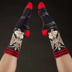FootClothes Evil AF Baphomet Socks For Adults -Cheap Halloween Store evil af baphomet socks alt 3