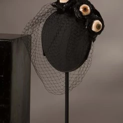 Bethany Lowe Designs Gothic Black Eyeball Rose Veil Headband -Cheap Halloween Store eyeball rose headband alt 2