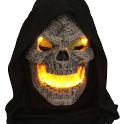 Morris Costumes Fire Fiend Flaming Skull Mask